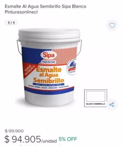 Esmalte blanco sipa