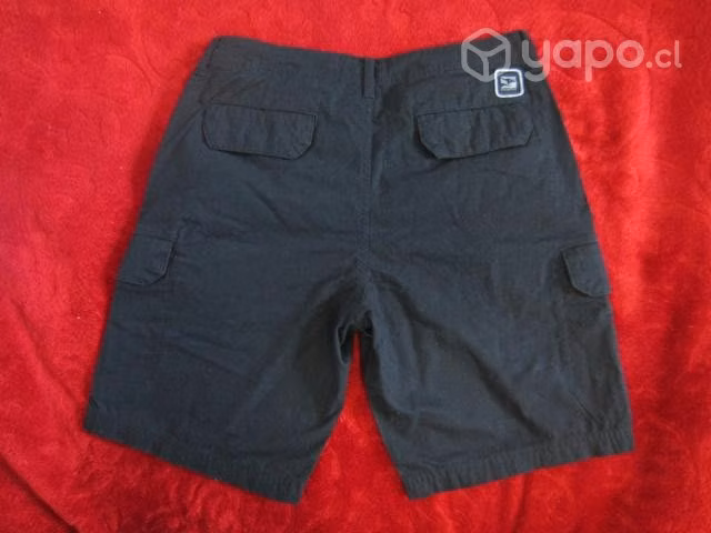 Short Cargo Talla S Color Negro Para Hombre