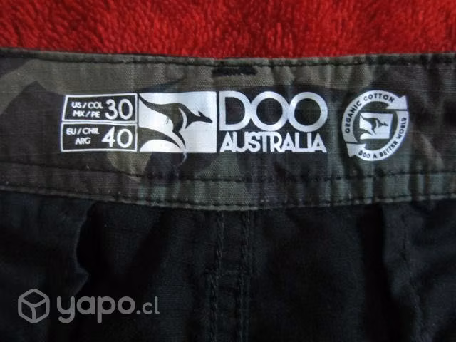 Short Cargo Talla S Color Negro Para Hombre