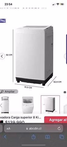 Lavadora midea 8kg