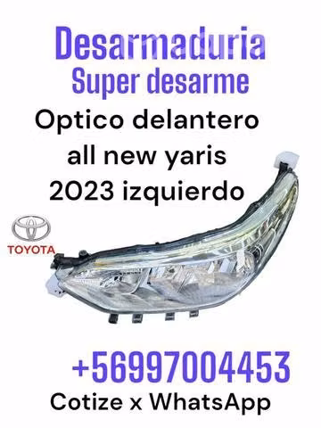 Ótico izquierdo al New Yaris año 2023