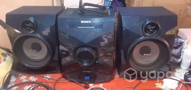 Equipo sony, usb, aux, cd, dvd, fm