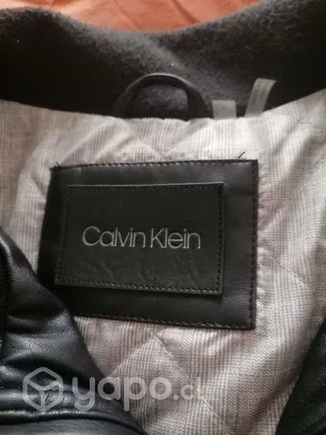 Casaca cuero calvin klein L a XXL