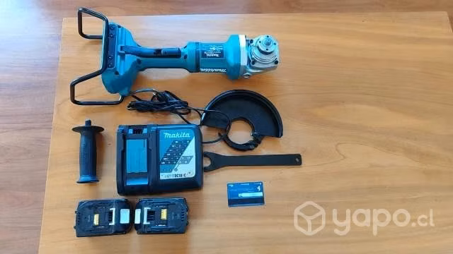Esmeril makita de 7" inalámbrico