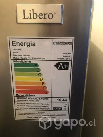 Lavadora midea 8kg/ refrigerador libero 168litros