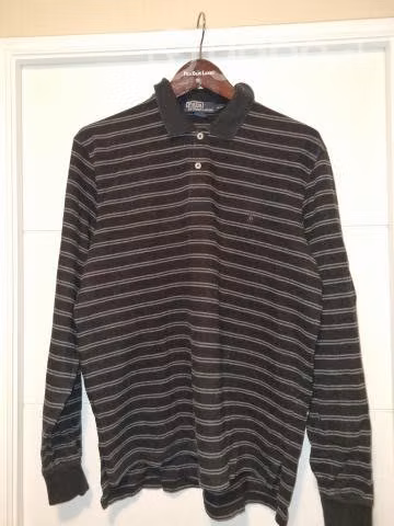 Polera Polo Ralph Lauren ML negra gris