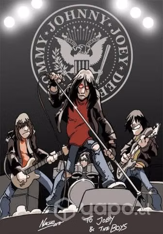 Póster rockeros
