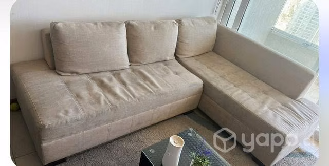 Sofá 5 cuerpos 2 piezas beige