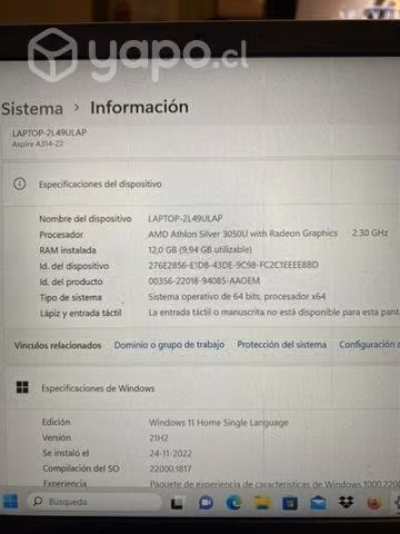 Notebook acer aspire 3 - Imagen 4