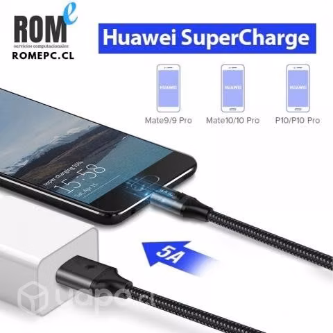Cables tipo C compatibles con Huawei Supercharge
