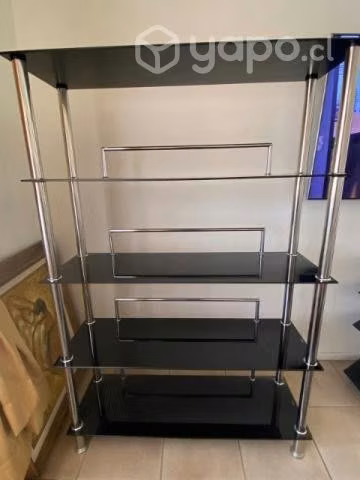 Estante de vidrio