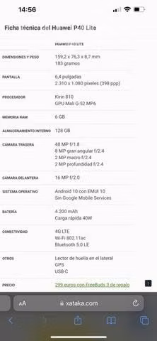 Huawei p40 lite