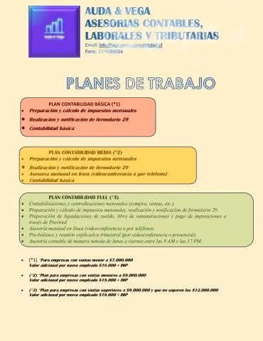 Asesorías contables, laborales y tributarias