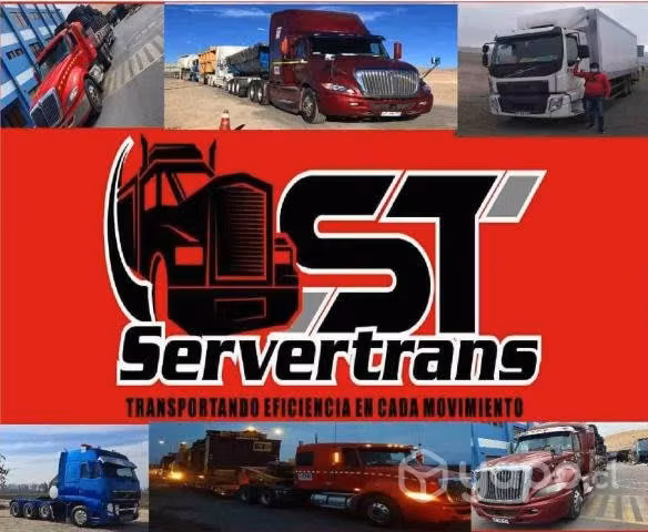Transporte de carga camion tractro rampla plana