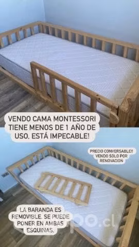 Cama 1 1/2 con menos de 1 año de uso