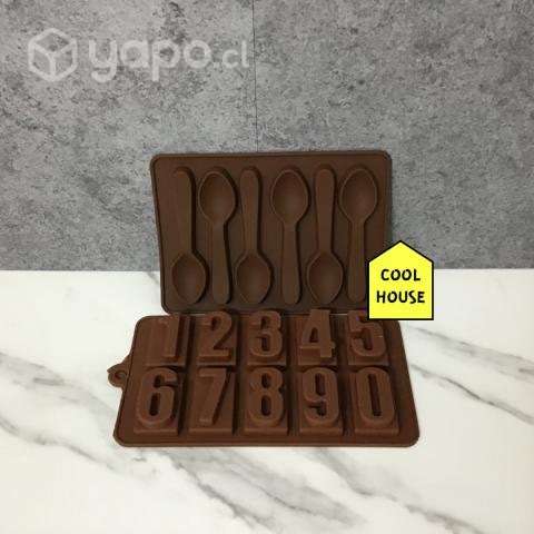 Molde para Chocolate con diseño de cucharas 10U - Imagen 2