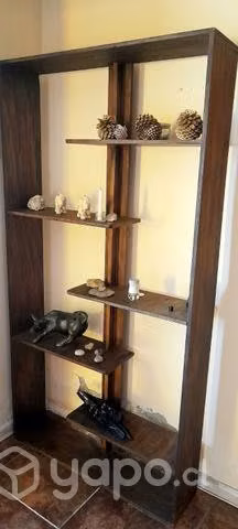 Mueble repisa madera color chocolate - Imagen 3