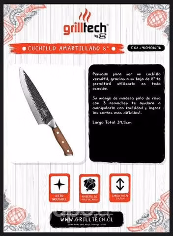 Cuchillo profesional cocinero - Imagen 3