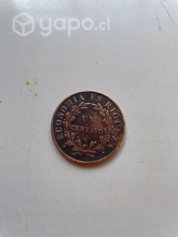 Moneda colección en cobre 1 centavo