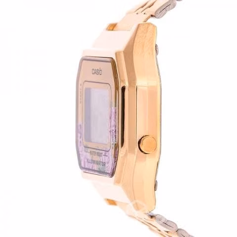 Reloj Casio La-680wga-4c Floreado Dorado