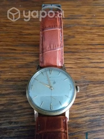 Reloj omega antiguo suizo a cuerda bañado en oro