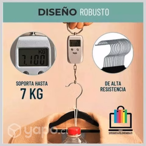 Colgador de Ropa Antideslizante de Terciopelo