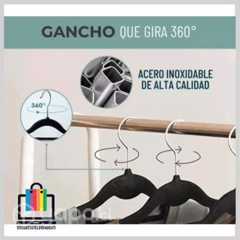 Colgador de Ropa Antideslizante de Terciopelo