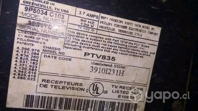 Tv de ee.uu antiguo magnavox grande - Imagen 6