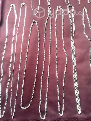 Lote de cadenas de plata 925