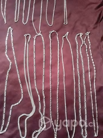 Lote de cadenas de plata 925