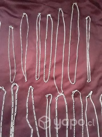 Lote de cadenas de plata 925