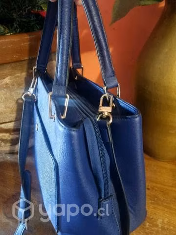 Cartera azul prune
