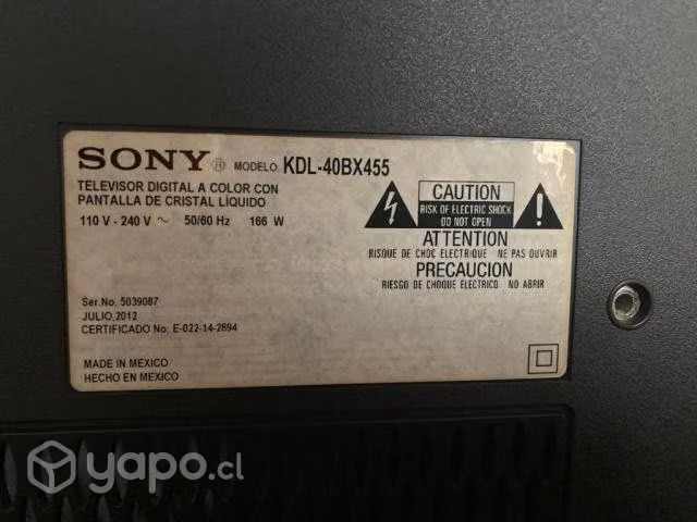 Televisor Sony Bravia 32 pulgadas