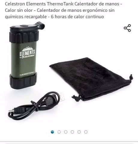 Calentador de manos recargable