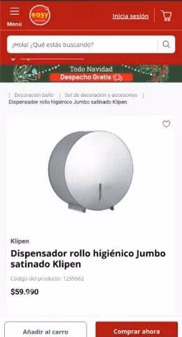 Dispensador Higiénicos Evol.Bla/Acero Inoxidable. - Imagen 6