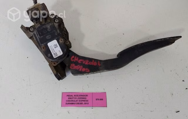 Pedal Acelerador Chevrolet Express 2012 Duramax