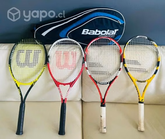 Raquetas de tenis mas bolso