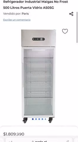 Refrigerador Industrial Maigas 500lts de ex