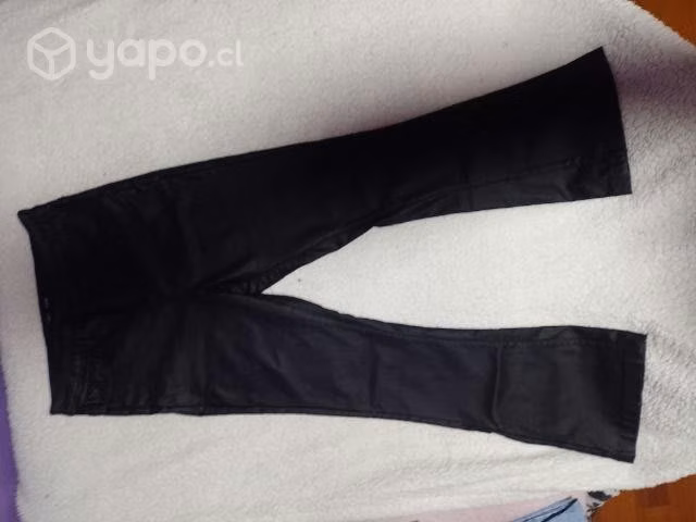 Pants flare de eco cuero - Imagen 3
