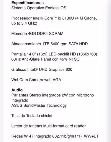 Notebook asus