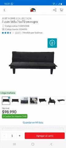Futon nuevo