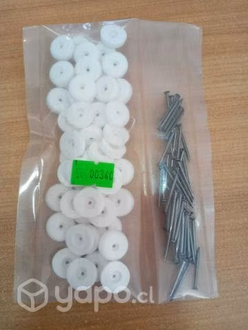 TACO CLAVO 15MM C/BLANCO (50 unidades)