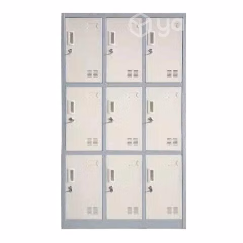 Locker casillero metalico 3 cuerpos 9 puertas
