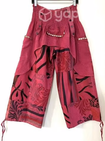 Pantalón Con Bolsillos Hindú Talla L/xl Rosado