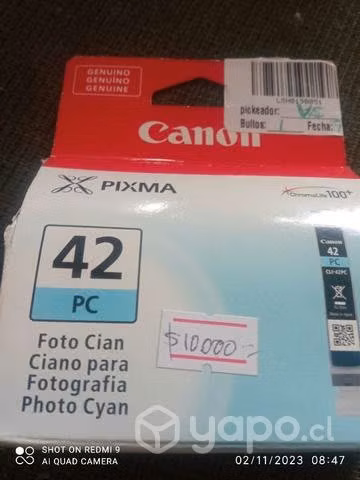 Tinta Canon 42 photo cyan original