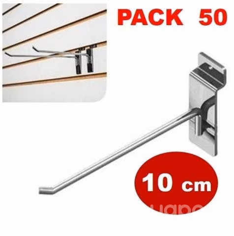 Gancho 10 cm. Pack 50 uni.Panel