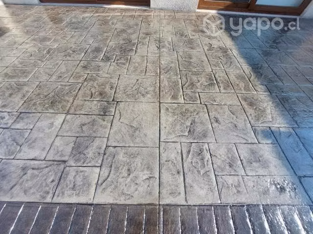 Hormigón estampado / Obras menores