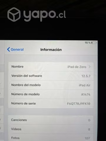 IPad Air A1474 (Modelo) - Imagen 4