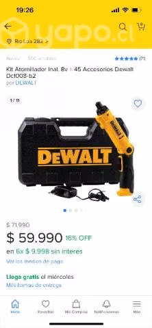 Atornillador deWalt