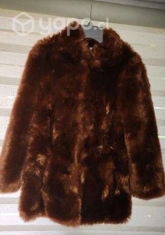 Abrigo efecto Pelo, Zara, talla S - Imagen 3